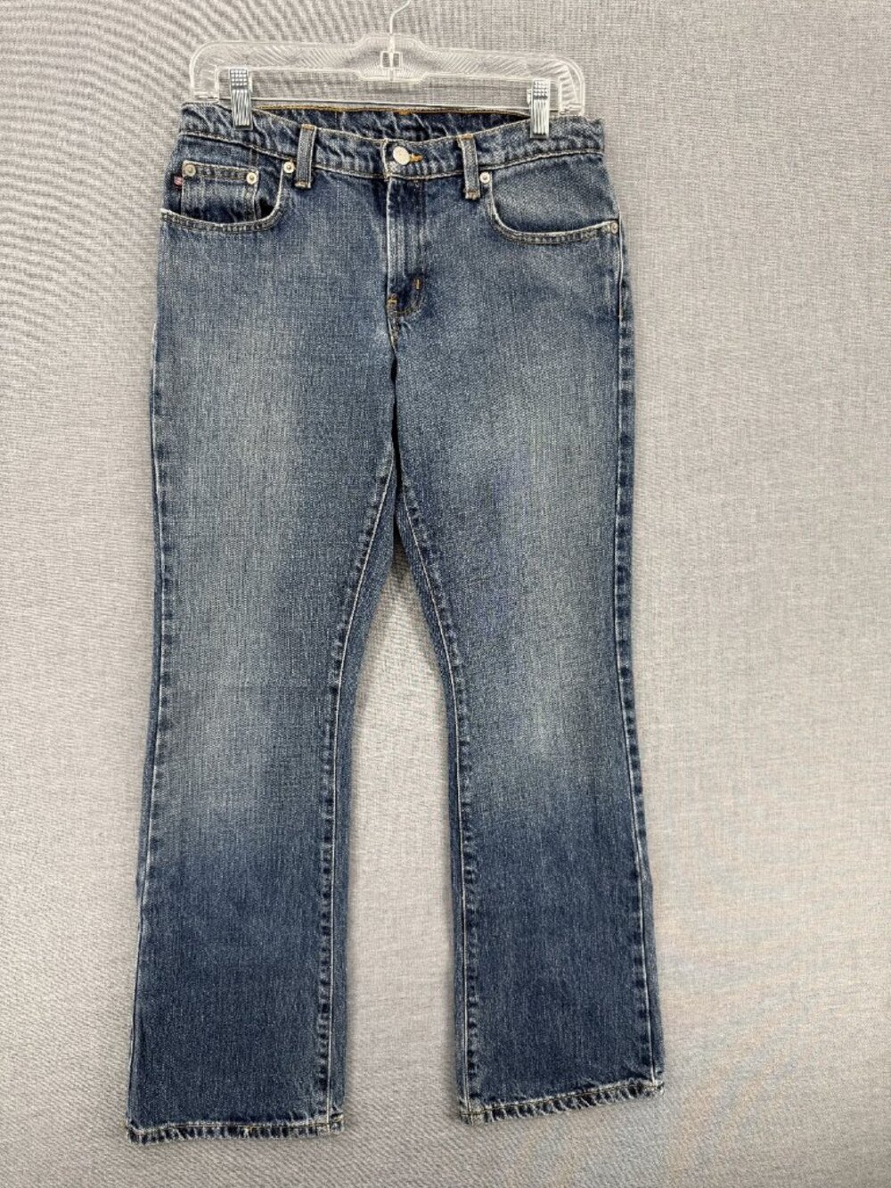 Polo Jeans Co Ralph Lauren Kelly Jeans Womens 8X32 Distressed Denim Pants Fade - Picture 3 of 8